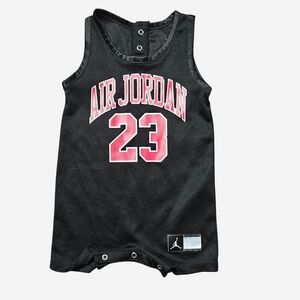 Air Jordan Black and Red Baby Romper